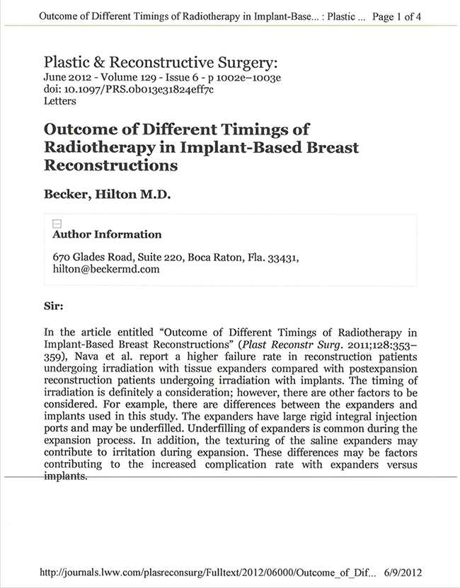 Breast Reconstruction Boca Raton